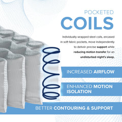 12” EcoCore Hybrid Deluxe - Medium Plush